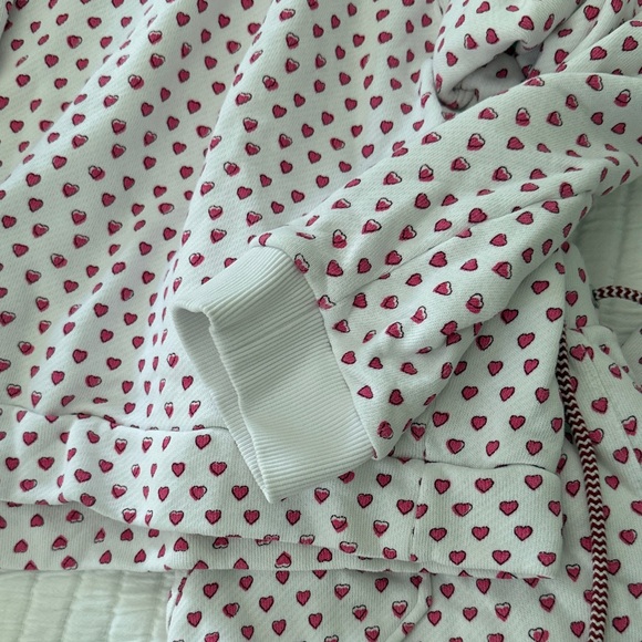 Roller Rabbit Pink Heart Sweatpant Set - Picture 3 of 5